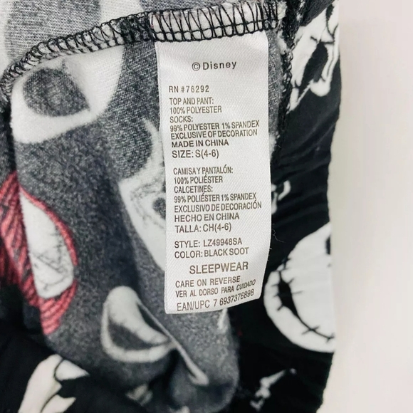 Rare Nwt med DISNEY TIM BURTON'S NIGHTMARE BEFORE CHRISTMAS Ladies SLEEP 3pc set - Picture 5 of 8